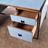 Vintage metal workbench