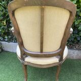 Basket bed and its two armchairs