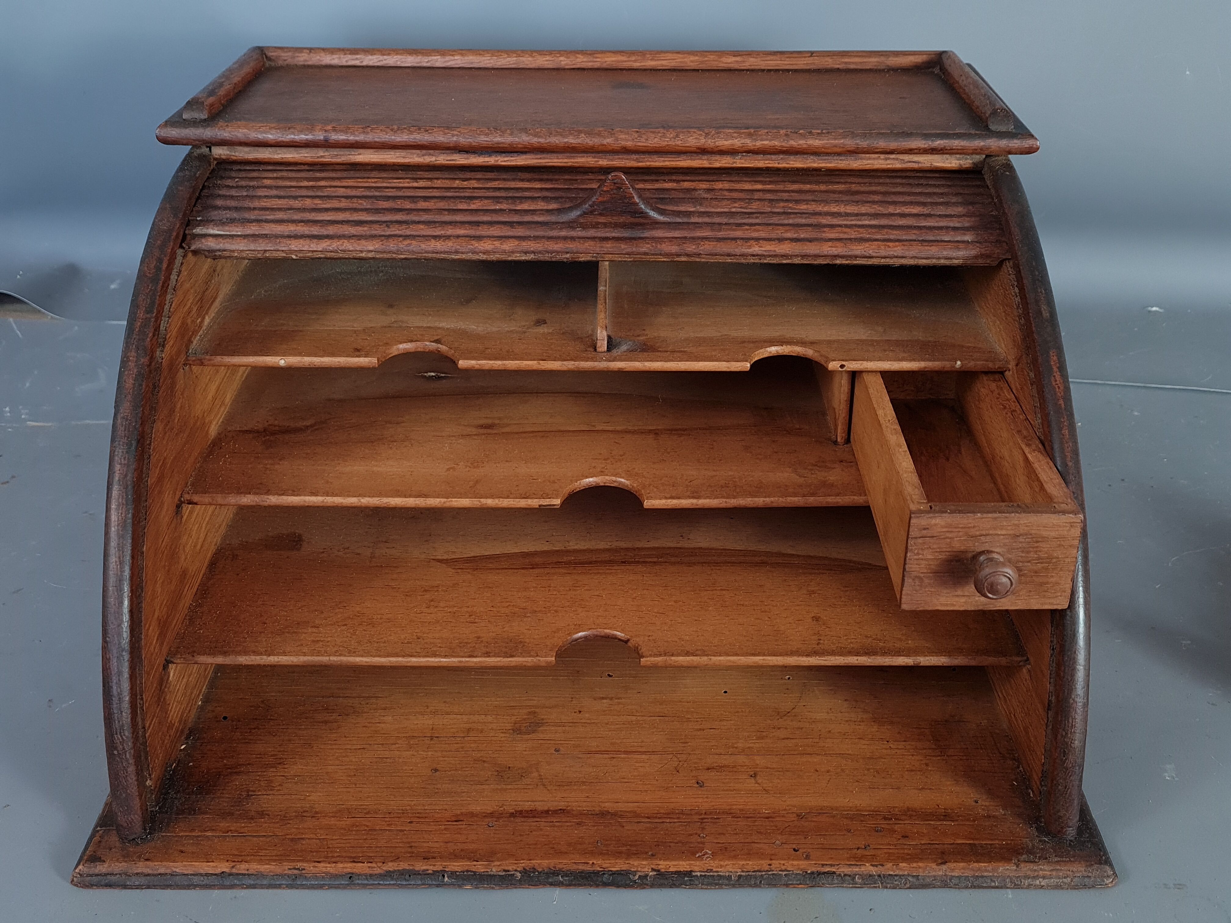 Curtain box for mail or documents to be placed on desk around 1920-1930 sb