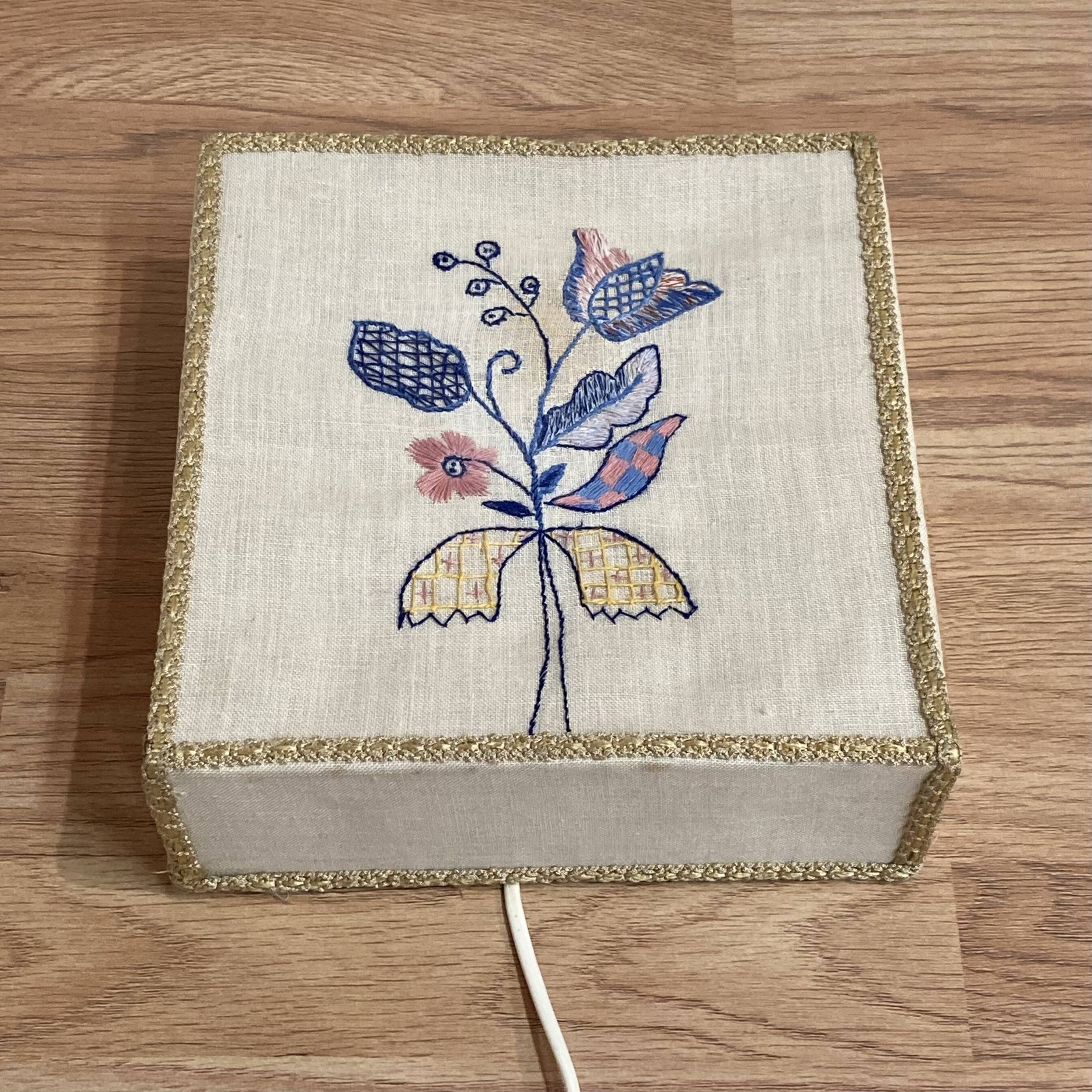 Applique embroidery, Scandinavian design, 1950s