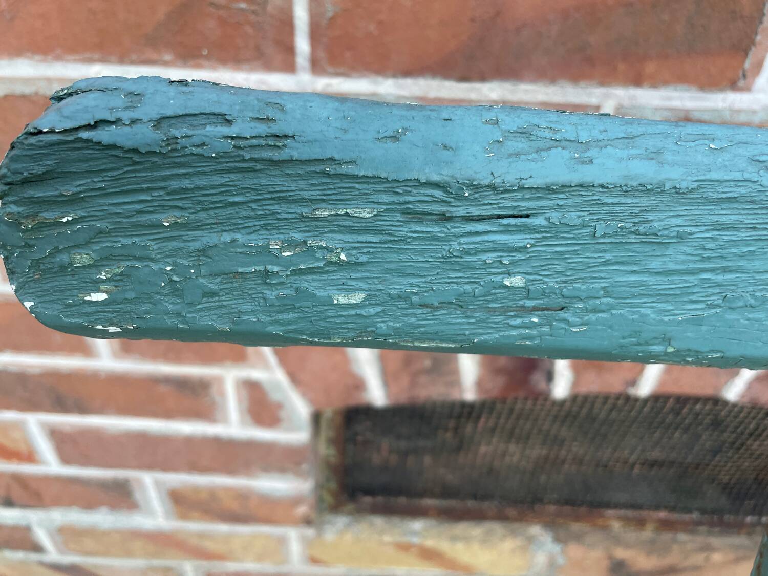 Antique folding garden bench