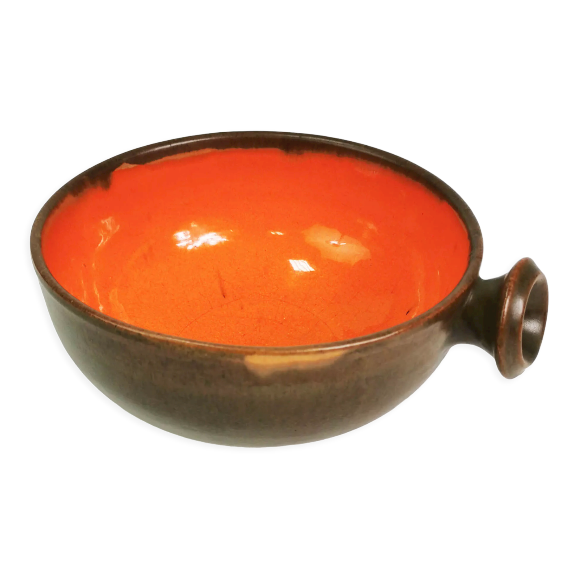 Ceramic bowl with handle, Denmark, 1960s