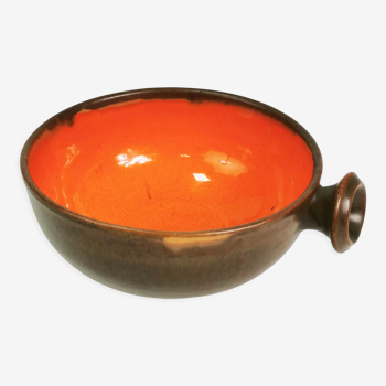 Ceramic bowl with handle, Denmark, 1960s