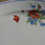Serving dish/delight Salins les Bains poppy pattern