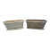 Pair of enamelled cast iron planters from 1900 from Charleville-Mézières