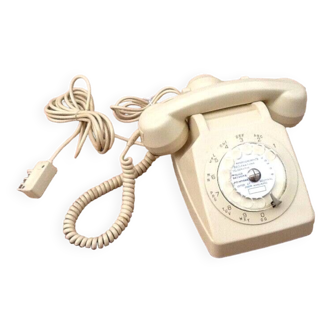 Téléphone à cadran Vintage H.P.F 74 Bonneville (Haute-Savoie) Socotel  Modèle S63