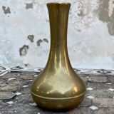 Vintage handcrafted brass vase