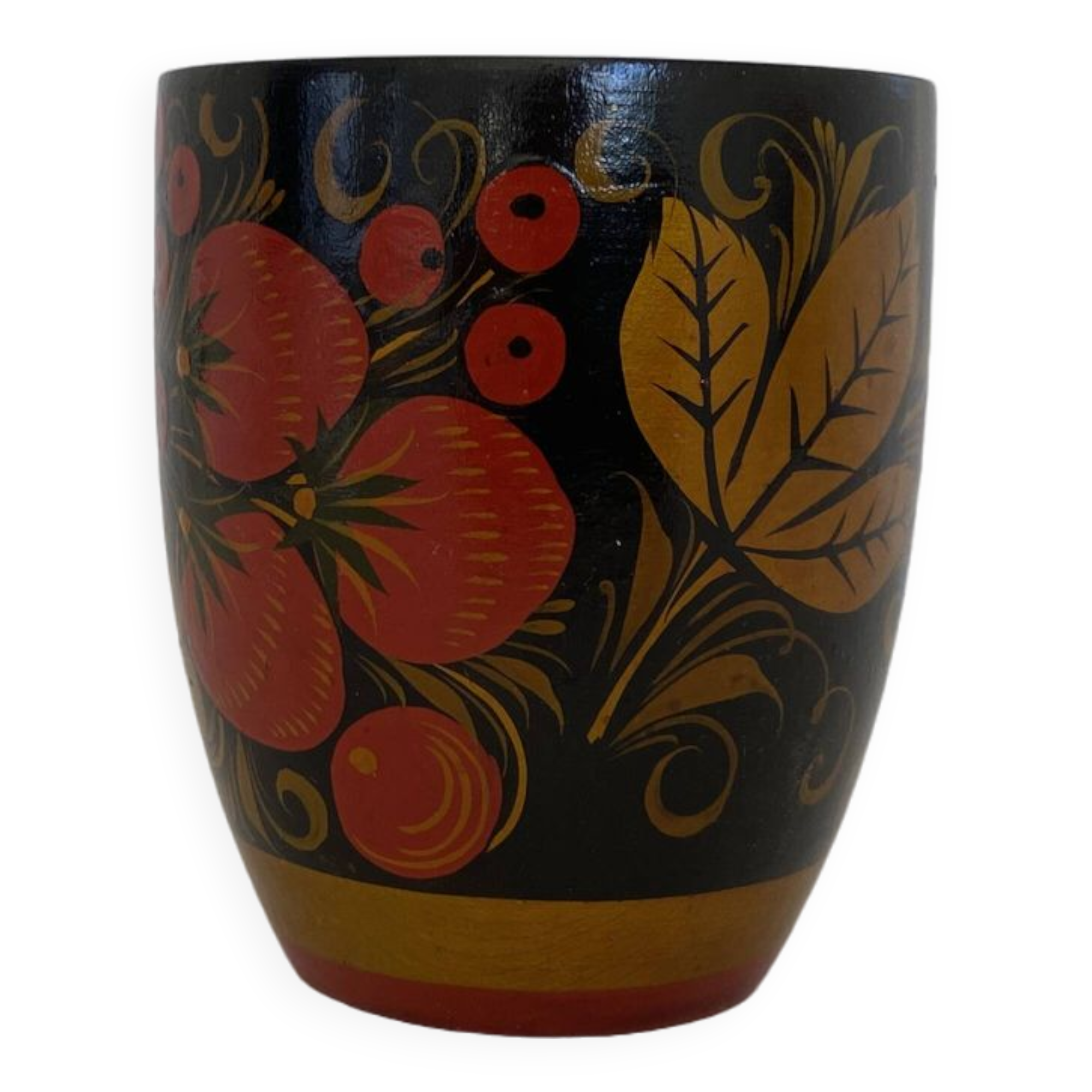 Russian Khokhloma mug