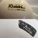 Harvey Guzzini Alicante Large White Acrylic Lamp with Sculptural Shape, 1960s