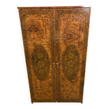 Vintage Hollywood-Style Italian Walnut-Effect Dressing Table / Cabinet