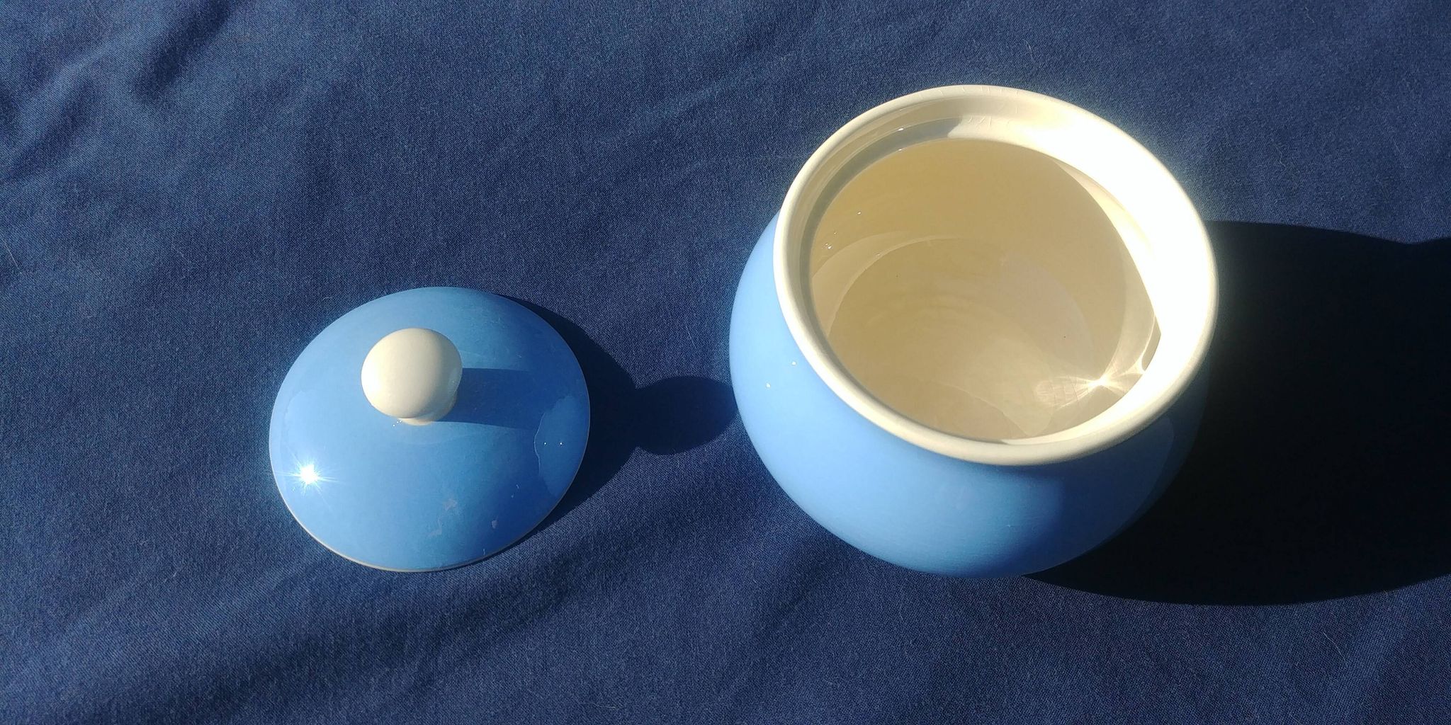Sweeten Villeroy & Boch Mettlach Vintage soft blue color 50s/60s