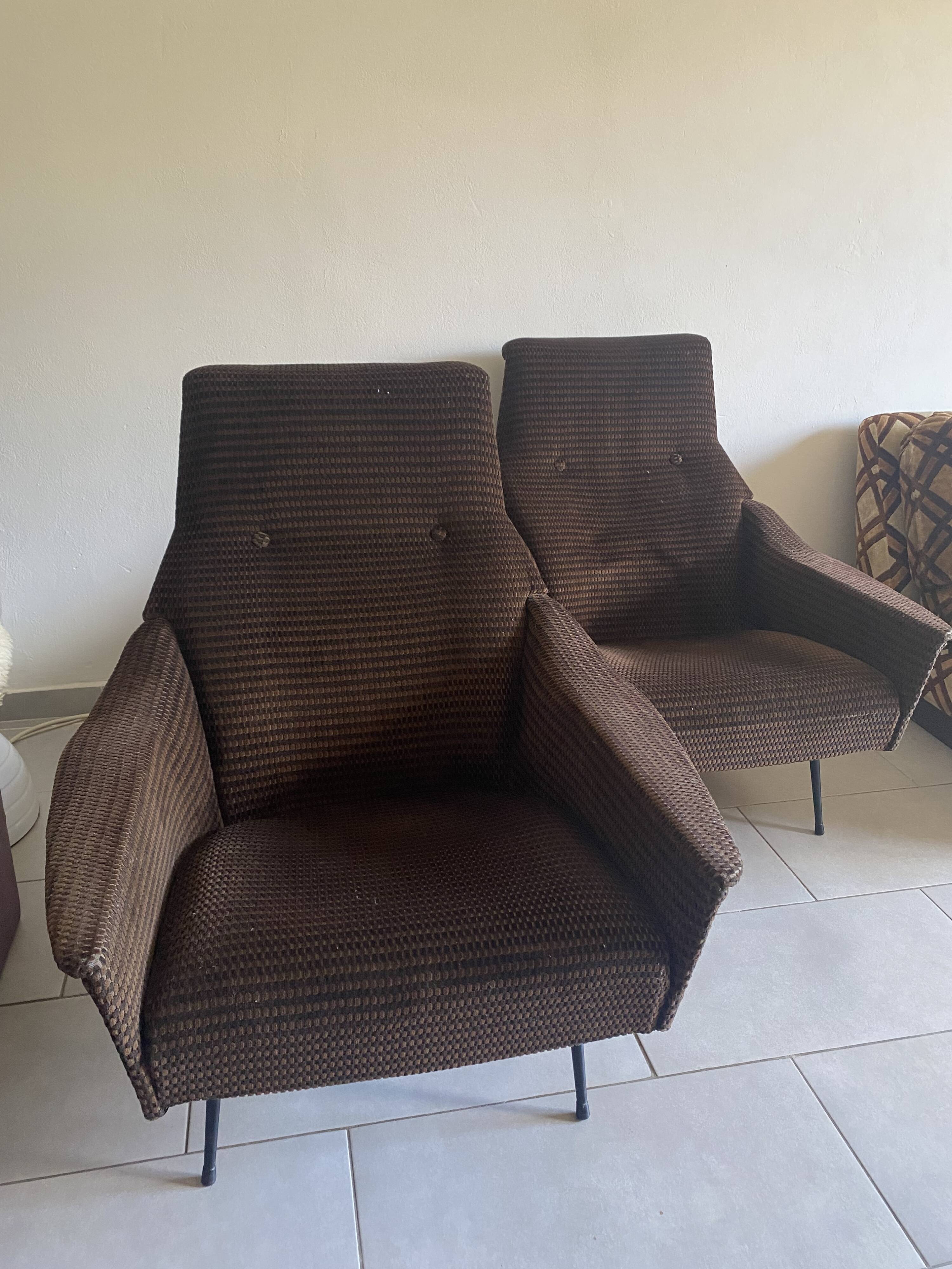 Guy Besnard armchairs from the 1960s