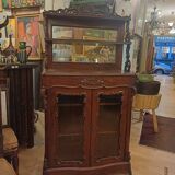 Small mahogany cabinet from the Napoleon III period, in its original 19th-century condition.