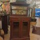 Small mahogany cabinet from the Napoleon III period, in its original 19th-century condition.
