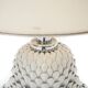 Artichoke table lamp in white ceramic, 1970s