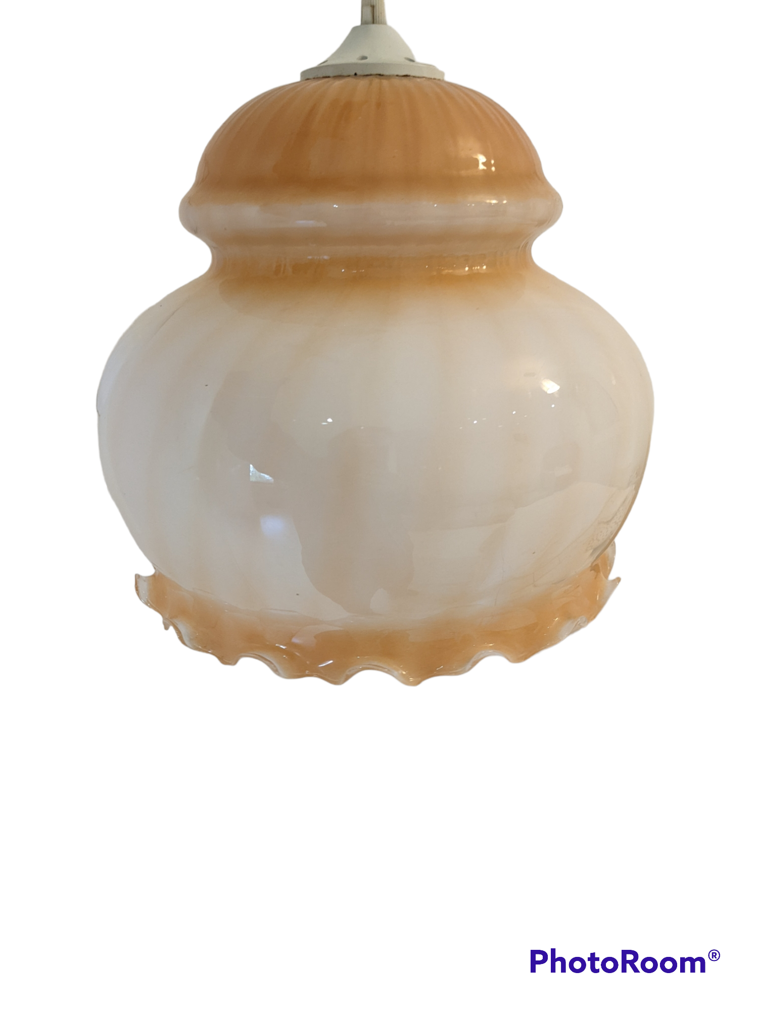 Pendant lampshade glass pendant lights retro old pink peach