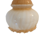 Ceiling lamp lampshade suspensions glass retro old pink peach