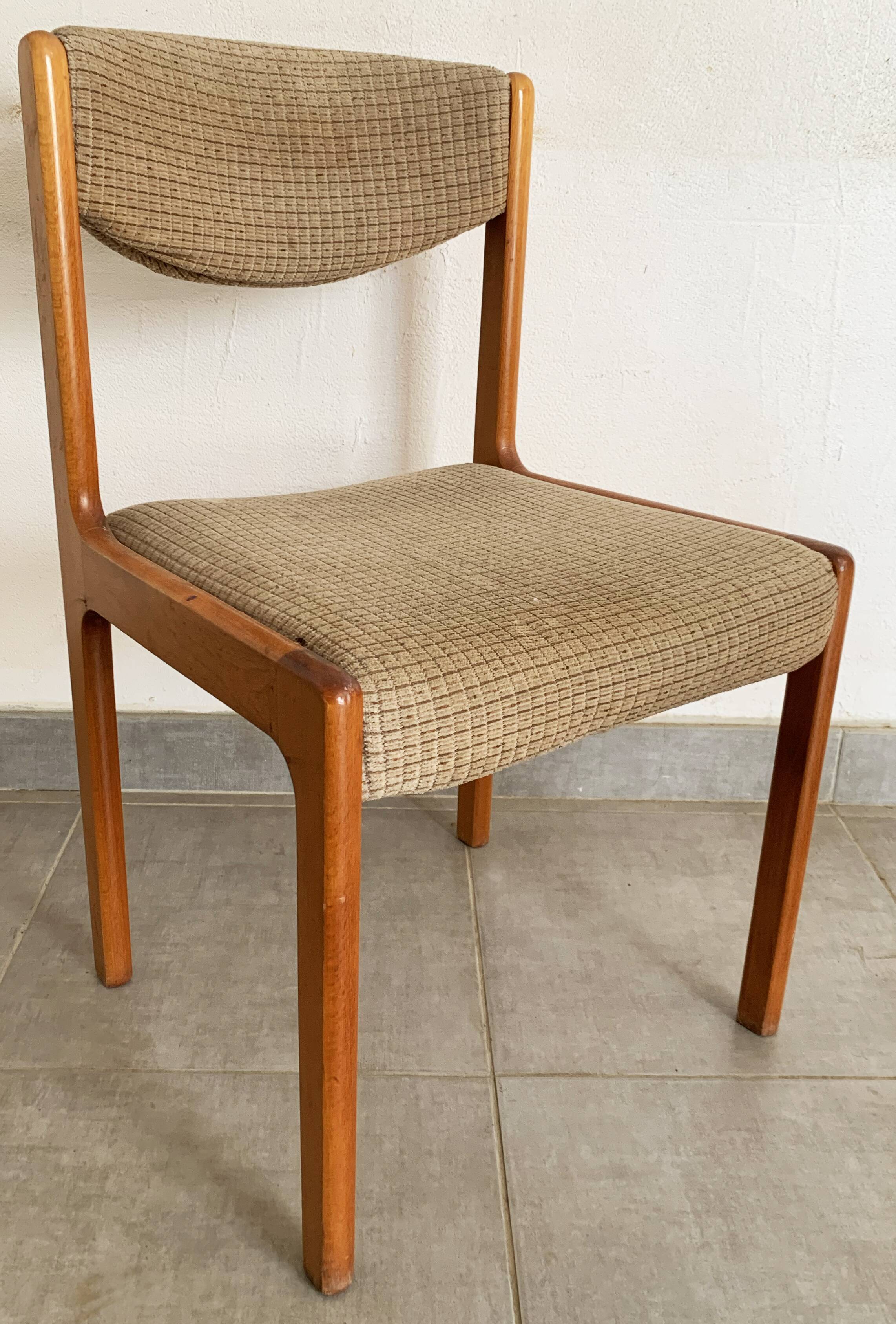 Set de 4 chaises vintage baumann des années 50