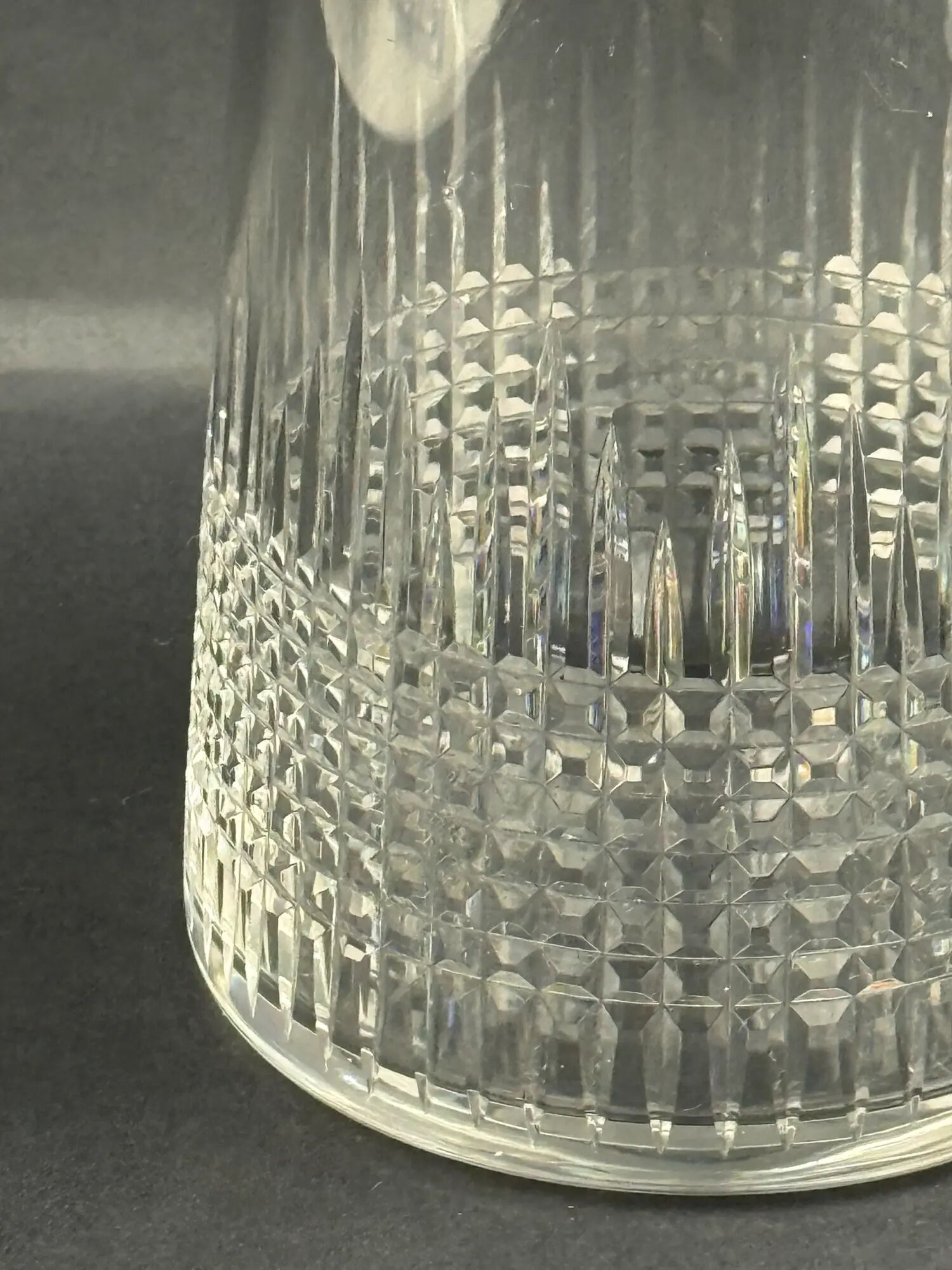 Baccarat, Nancy model jug in crystal, 1908