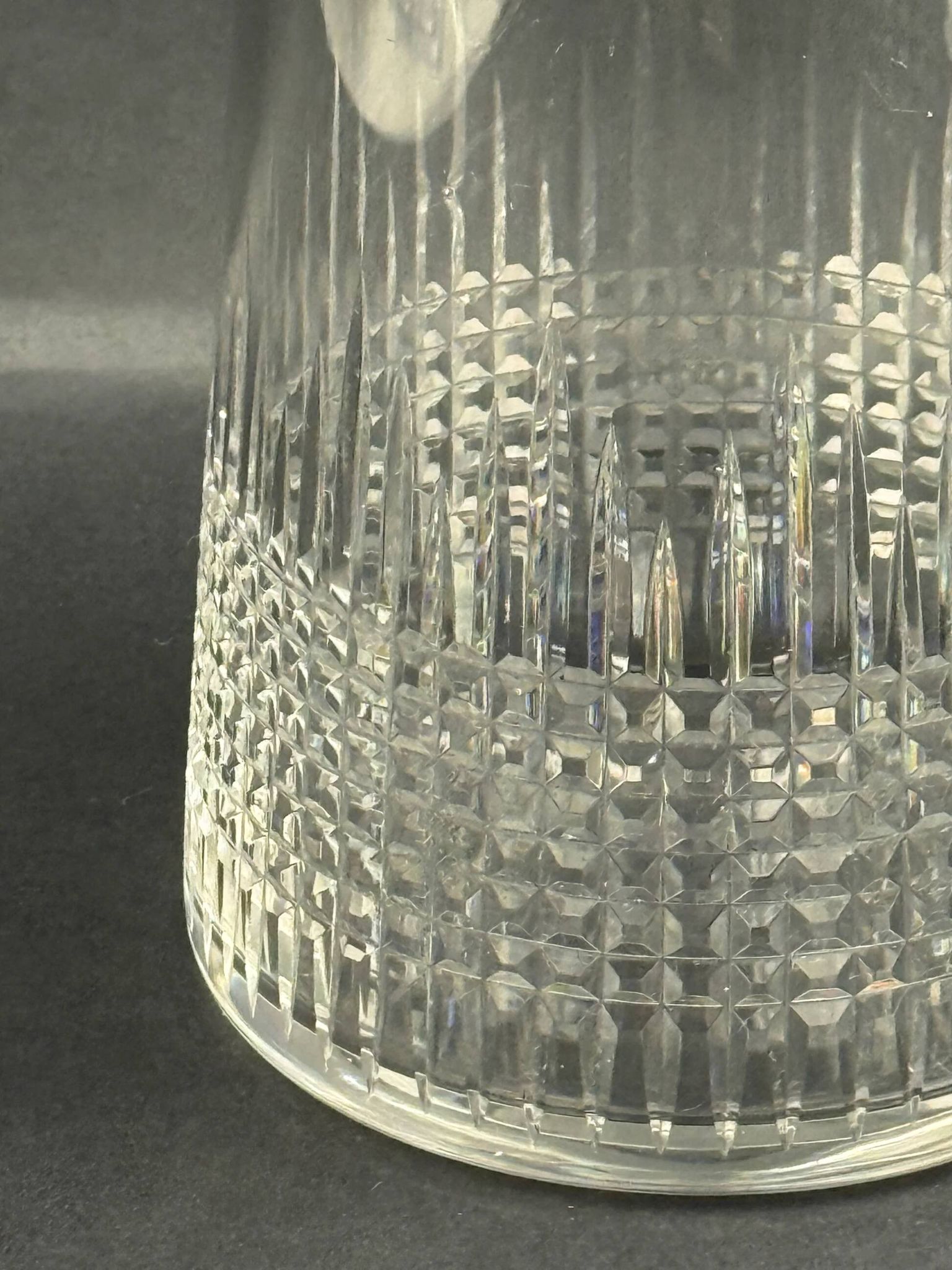 Baccarat, Nancy model jug in crystal, 1908