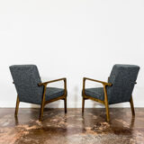 Pair of 04-B armchairs by Bydgoskie Fabryki Mebli 1960s