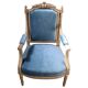 Louis XVI style armchair in lacquered wood