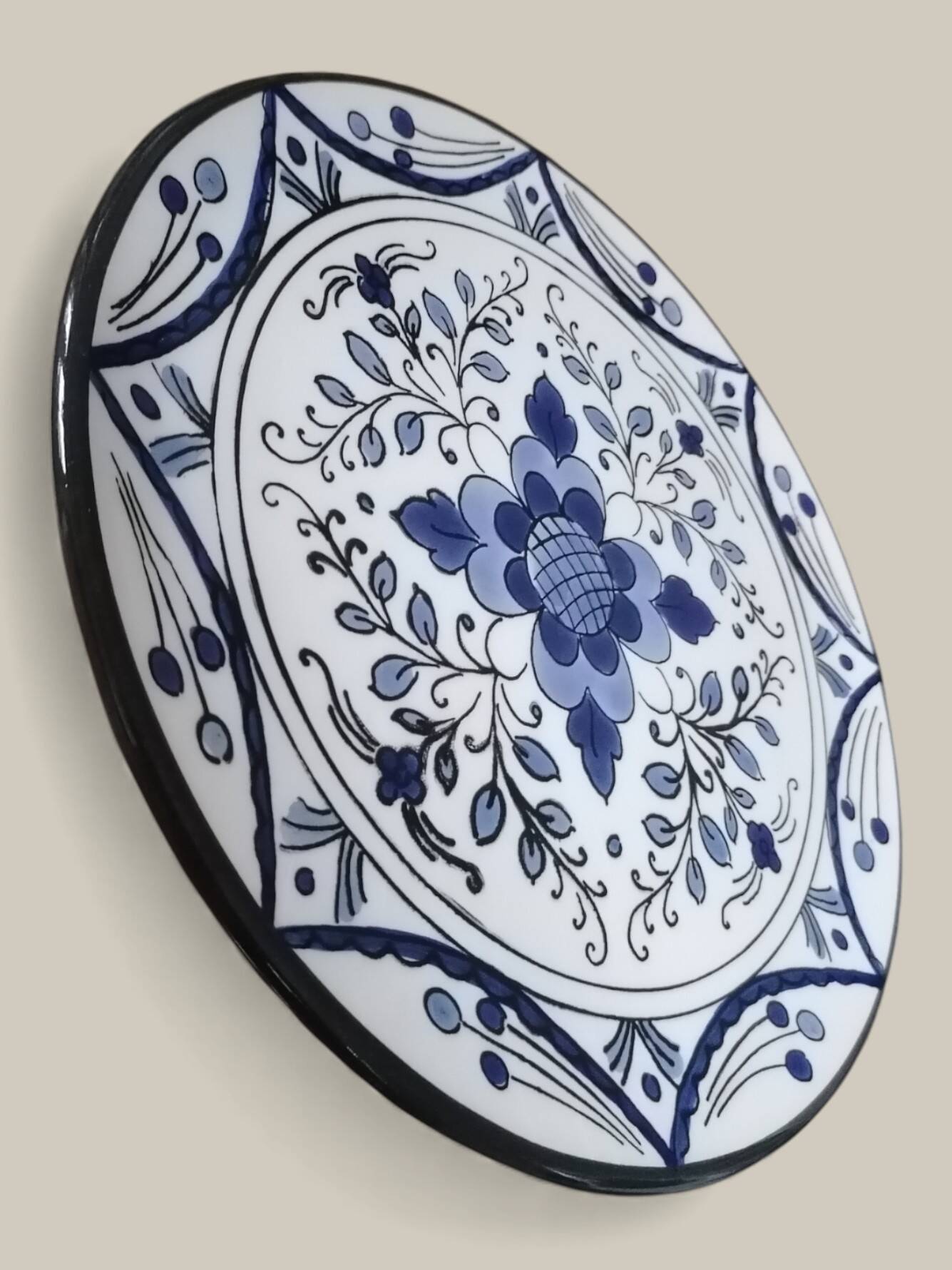 Blue Ibiza porcelain dish.