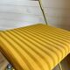 Set of 4 vintage Lafuma CHANTAZUR folding chairs from the 70s in mustard.