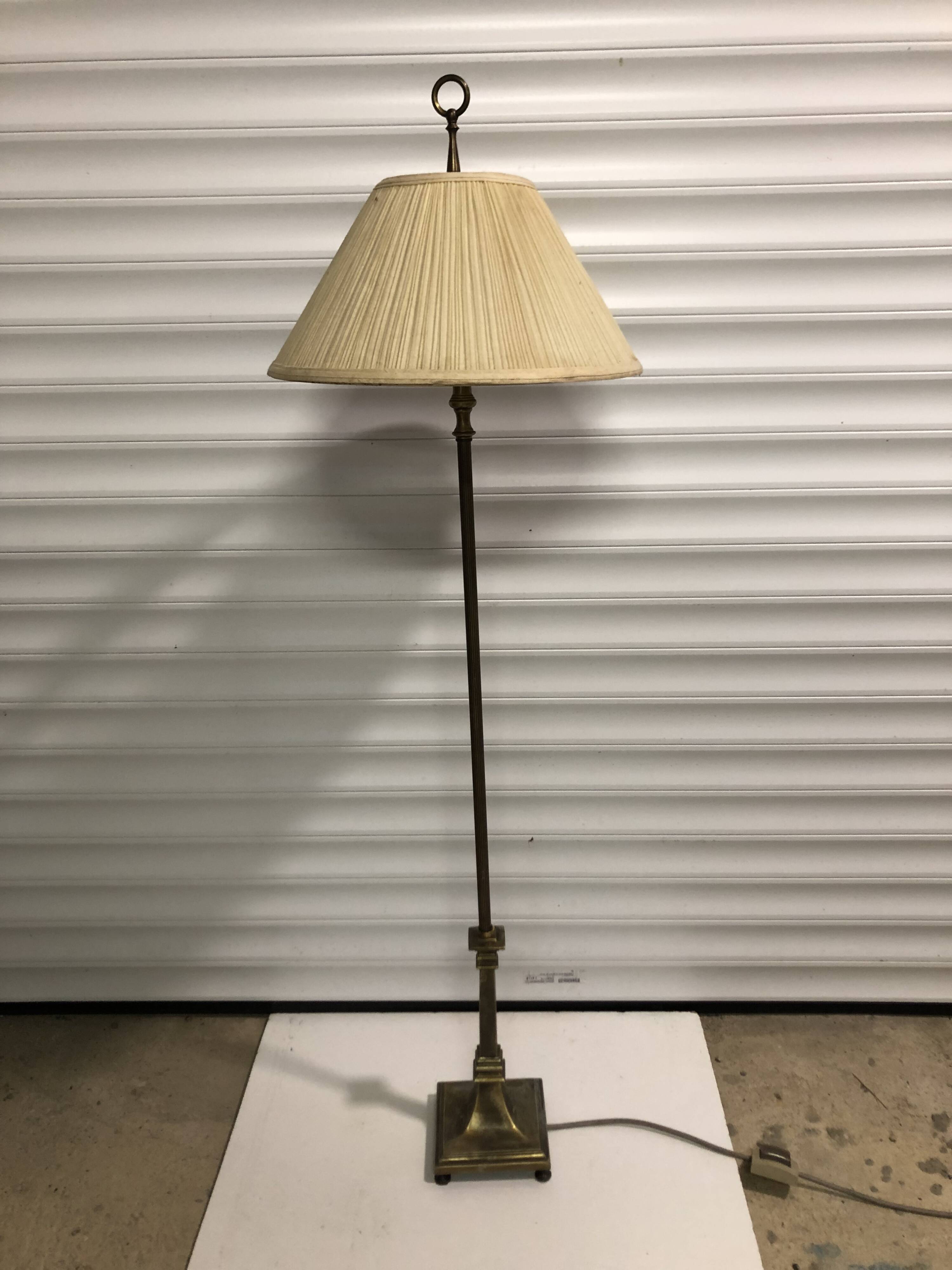 Brass floor lamp