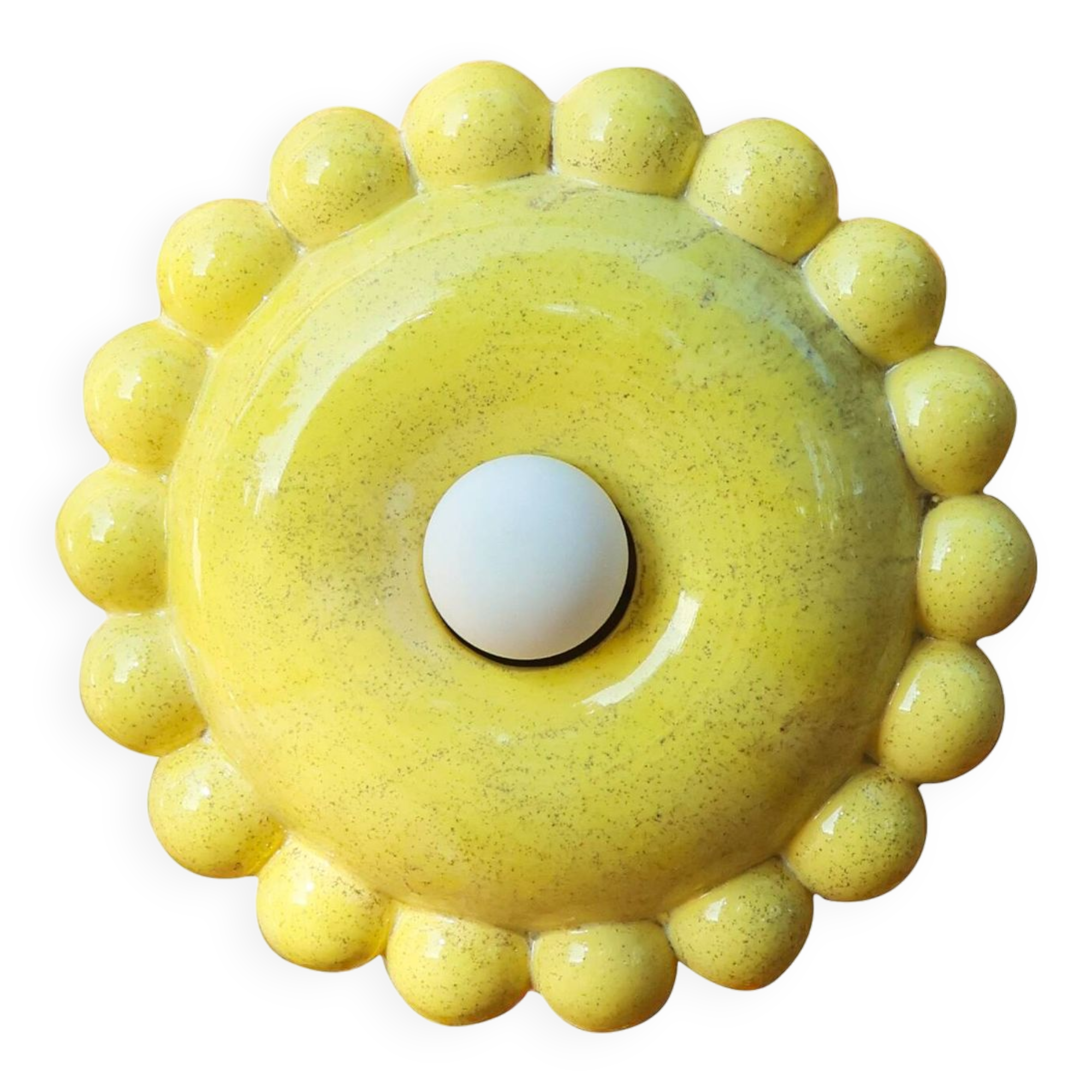 Luna Small Vanilla Yellow Wall Lamp