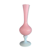 Vintage opaline pink vase