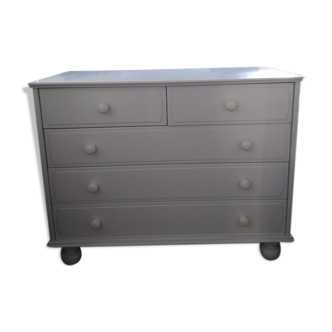 White lacquered chest of drawers