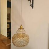 Vintage glass pendant light