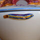 Covered ceramic vegetable dish with painted marine decoration – lobster dish