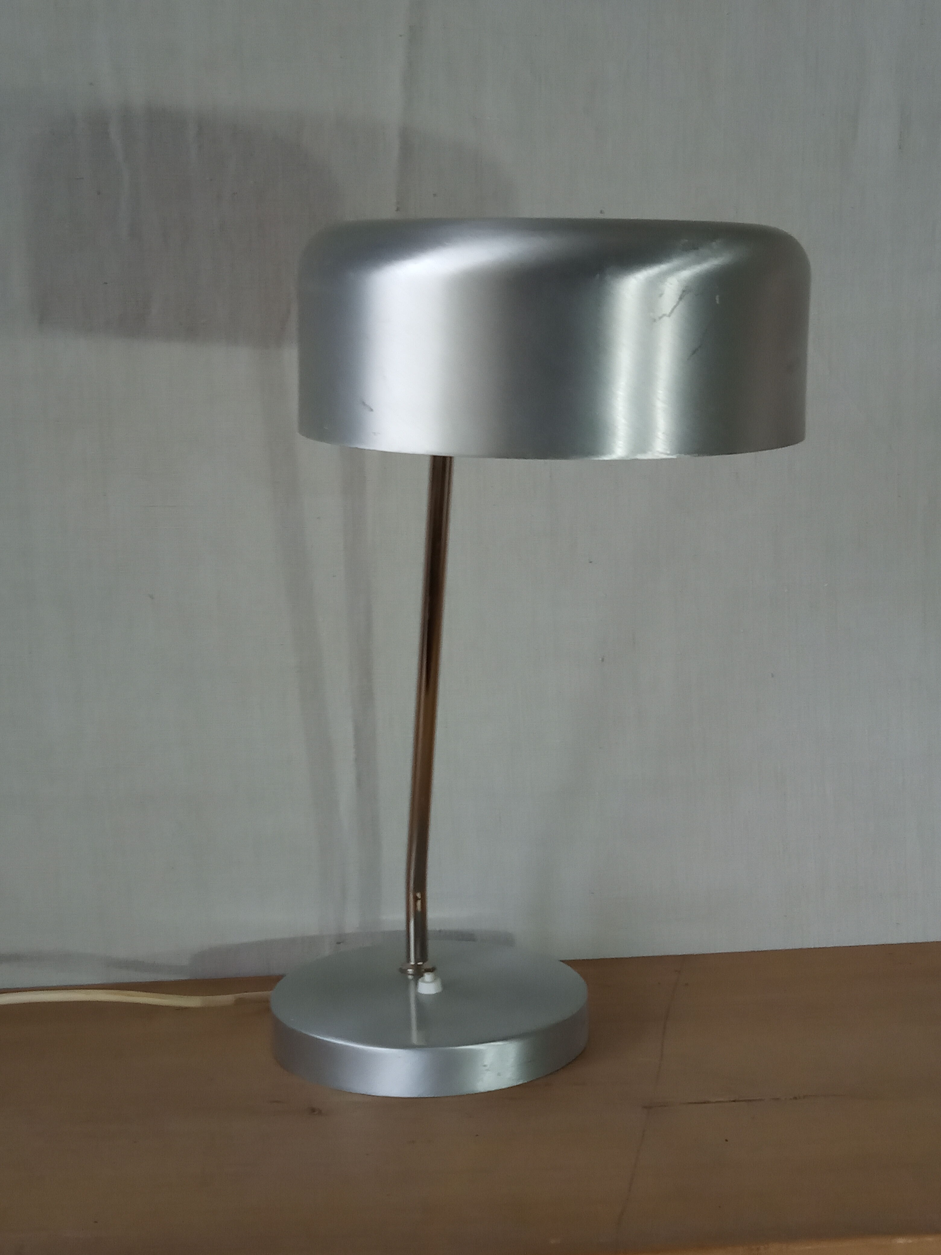 Lampe en aluminium années 70