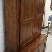 Two-part office furniture made of solid pine from the 20th century.