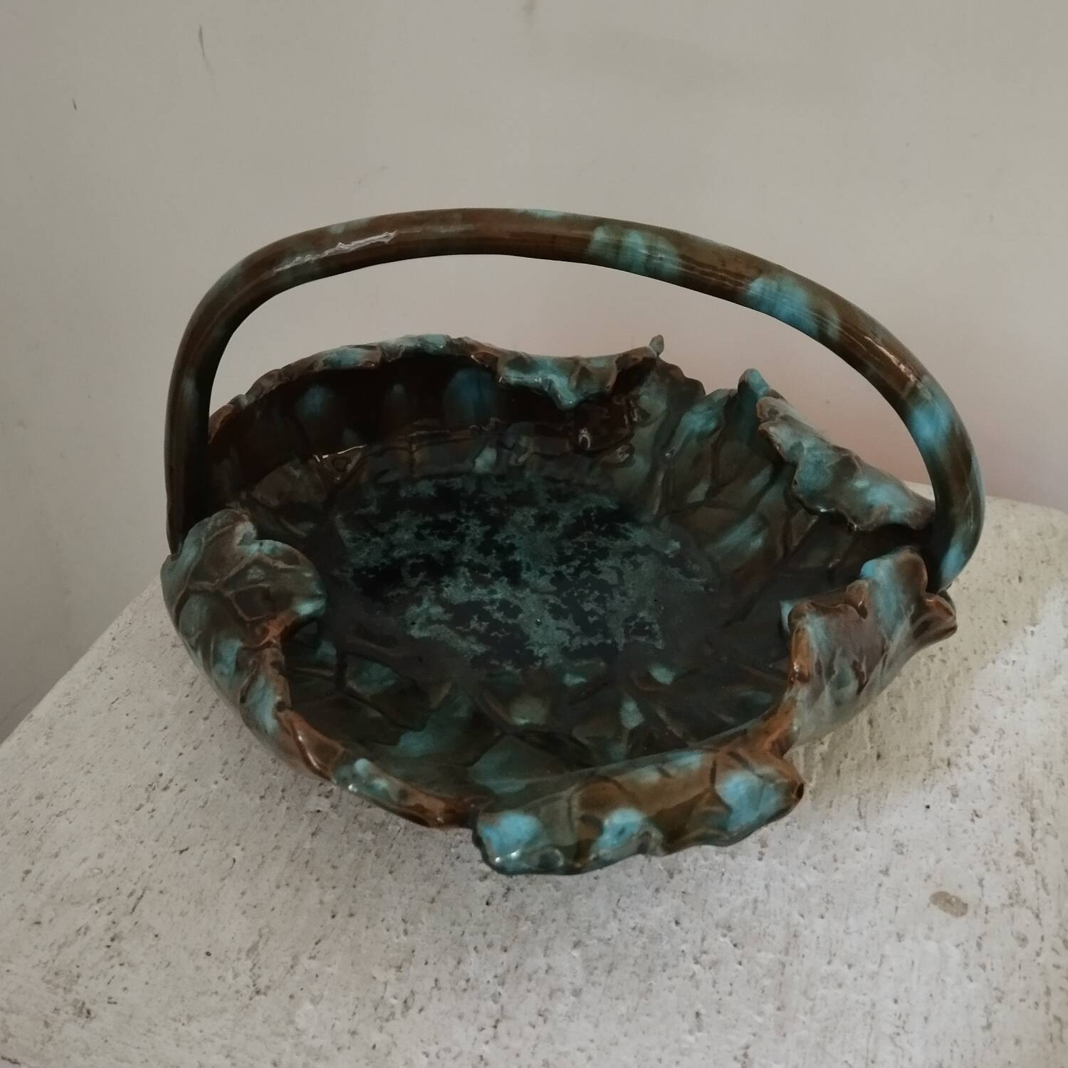 Coupe céramique art-nouveau Clement Massier