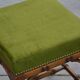 Piano stool/bamboo effect wooden footrest