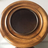 Antique mahogany wall bracket with glass lid