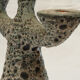 Dieulefit ceramic anthropomorphic candlestick or candlestick