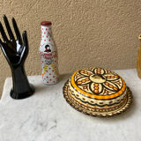 Vintage 1960s HB Quimper ceramic butter cheese box