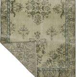 ONE-OF-A-KIND TURKISH HANDWOVEN VINTAGE RUG - RUSTIC VINTAGE CHARM 203X 111