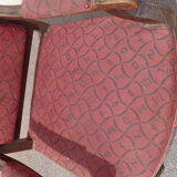 Fauteuil chêne/tissu