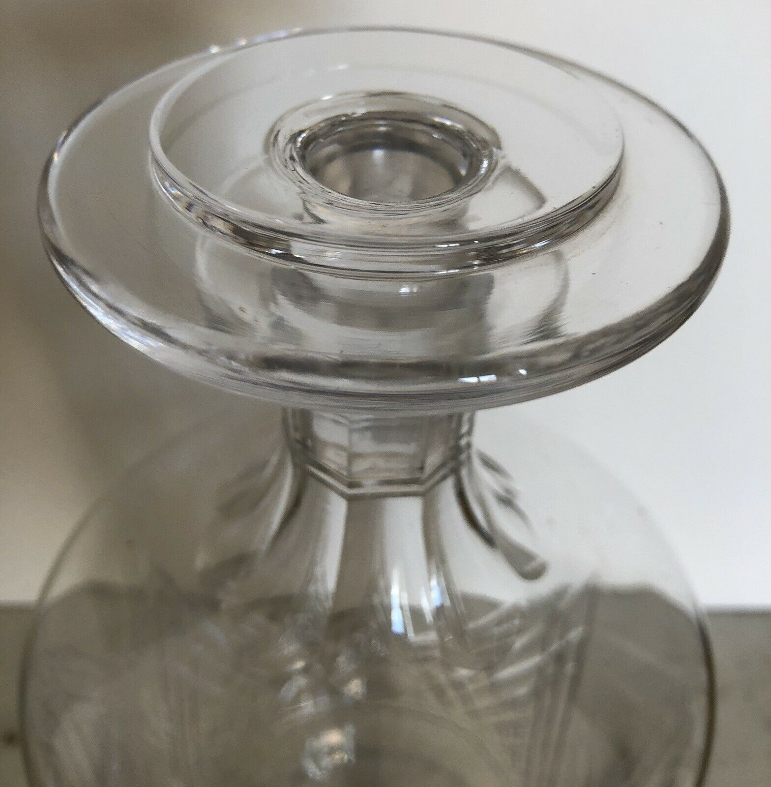 Carafe water wine crystal cut crystal of St. Louis model signed