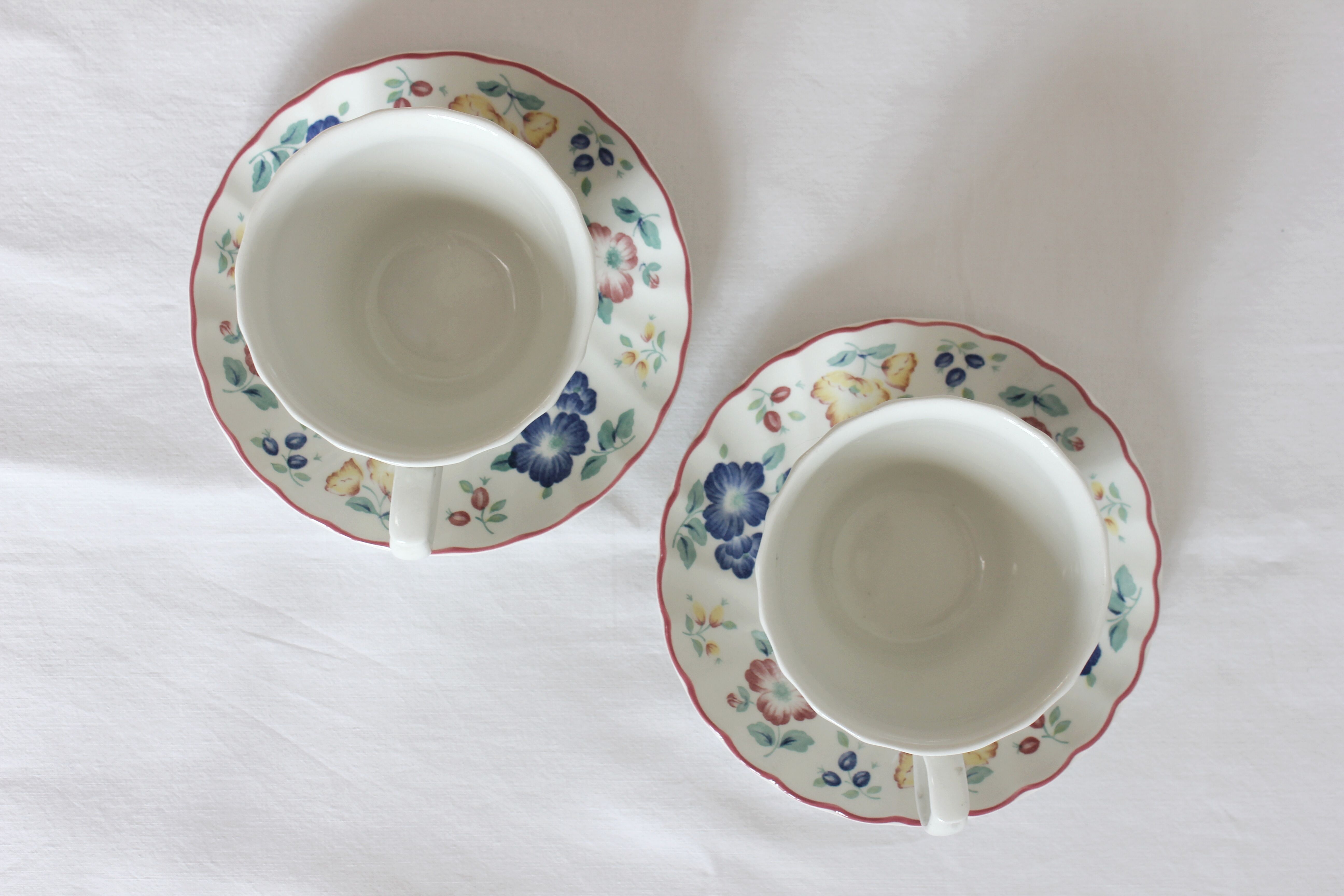 2 cups and subcups Churchill Staffordshire England