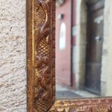 Old mirror gilded wood late nineteenth