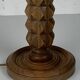 French Wood Turned Table Lamp in the stye of Charles Dudouyt, 1930s