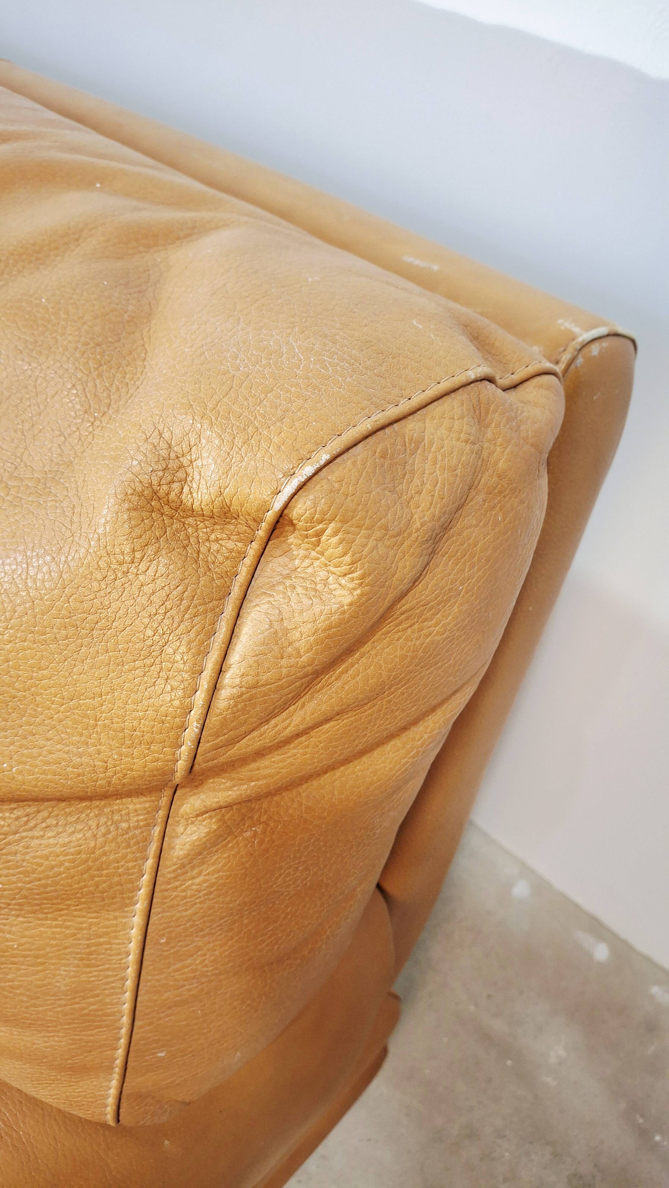 1970s leather armchair
