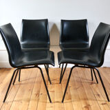 Series of 4 vintage chairs 1950