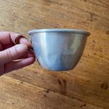 3 military aluminum cups, antique